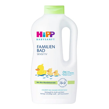 HIPP Babysanft rodinná koupel sensitiv 1000 ml (Pěny a potřeby do koupele) - Pěnivé, Čistící