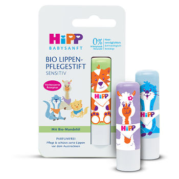 HIPP Balzám na rty BIO 4,8 g (Balzámy na rty) - Regenerační, Vyživující