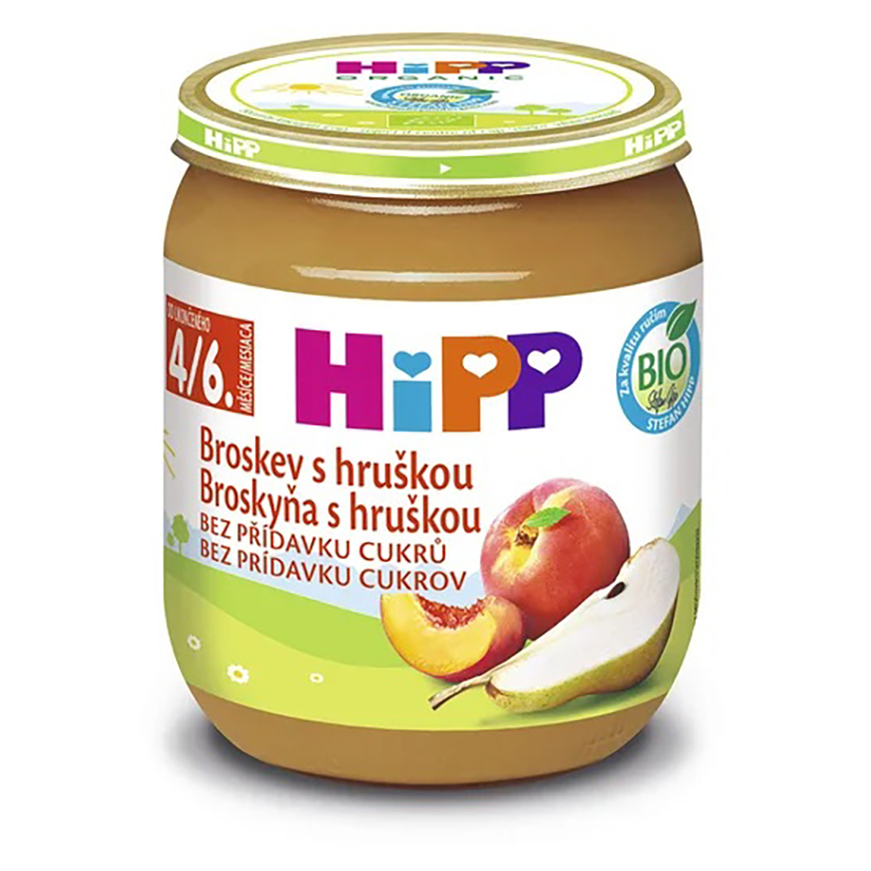 HIPP Broskev s hruškou BIO 125 g