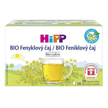 HiPP Fenyklový čaj BIO 20 x 1,5 g (Bylinné čaje pro děti) - BIO, Bylinné, Jednodruhové