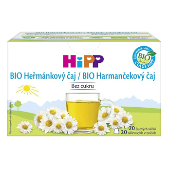 HIPP Heřmánkový čaj BIO 20 x 1.5 g (Bylinné čaje) - BIO, Jednodruhové, Bylinné