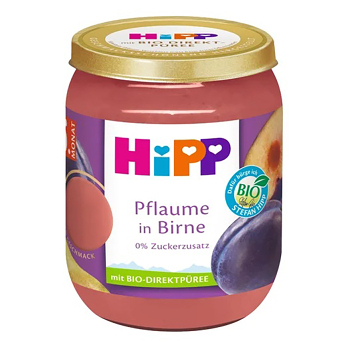 HIPP Hrušky se švestkami BIO 160 g (Ovocné přesnídávky) - BIO, Ekologické