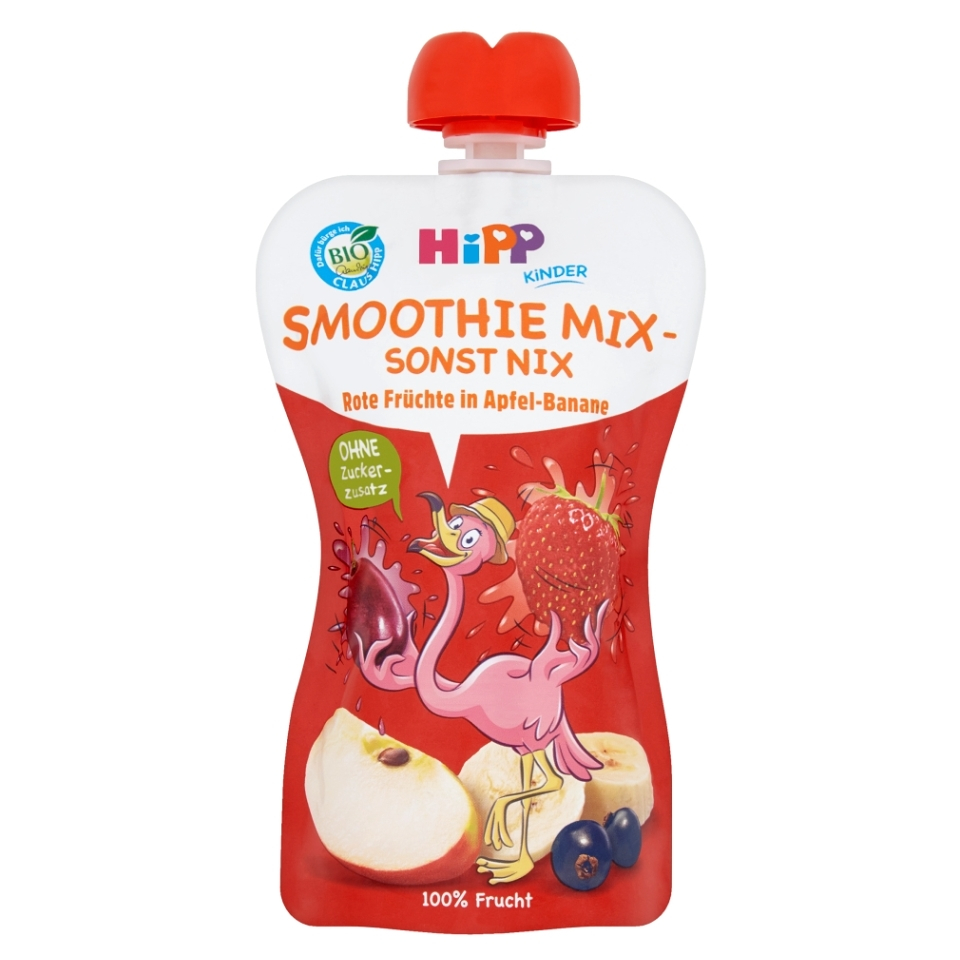 E-shop HiPP Smoothie Jablko-Banán-Červené ovoce od 12.měsíců BIO 120 ml