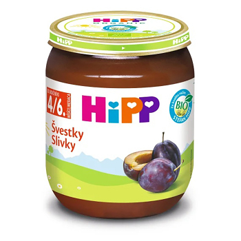 HIPP Švestky BIO 125 g (Ovocné přesnídávky) - BIO