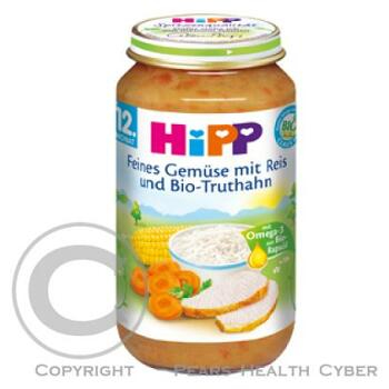 HIPP DĚTSKÉ MENU BIO Zelenina + rýže + krocaní maso 250g 6830