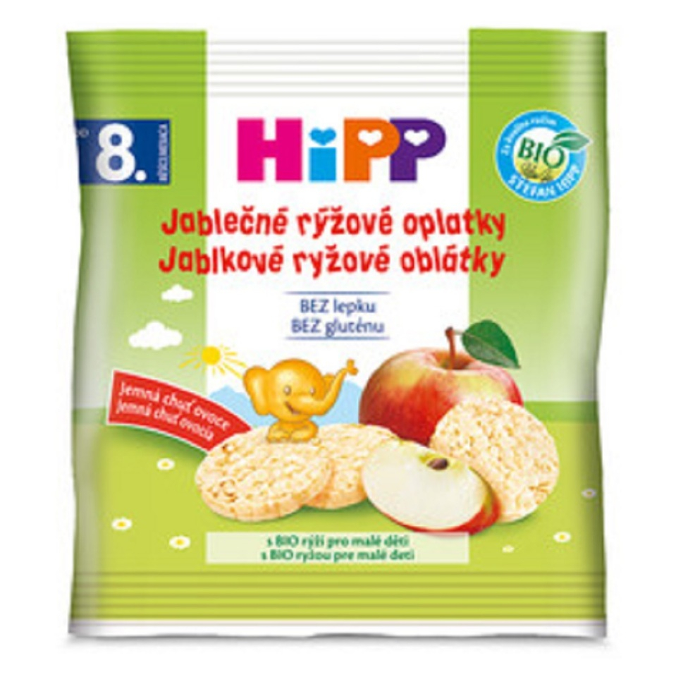 E-shop HIPP Jablečné rýžové oplatky bio 7m+ 30 g