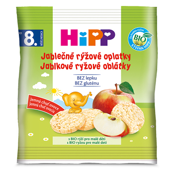 HIPP Jablečné rýžové oplatky BIO 30 g (Sušenky, piškoty a dětské křupky) - BIO, Ekologické