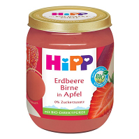 HIPP Bio jablka s jahodami a hruškami 4/6m 160 g