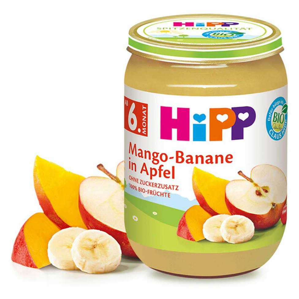 Levně HiPP Jablka s mangem a banány BIO 190 g