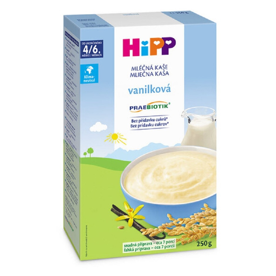 HiPP Praebiotik Mléčná kaše první vanilková od 4./6. měsíce věku 250 g