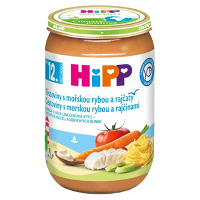 HIPP Menu těstoviny s mořskou rybou a rajčaty 220 g