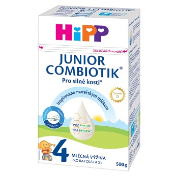 HiPP 4 Junior Combiotik Pokračovací batolecí mléko od 24.měsíců 500 g (Pokračovací kojenecká mléka)