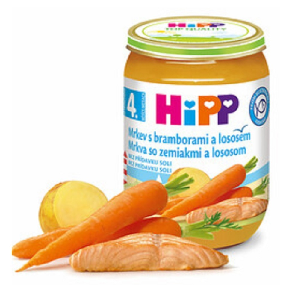 E-shop HiPP Mrkev s bramborami a lososem 190 g