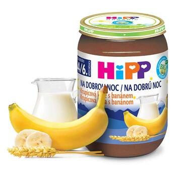HiPP Na dobrou noc Krupicová kaše s banánem BIO 190 g