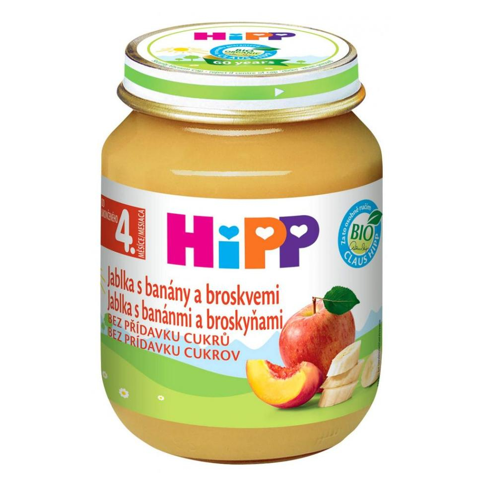 E-shop HIPP Ovoce Jablka s banány a broskvemi BIO 125 g