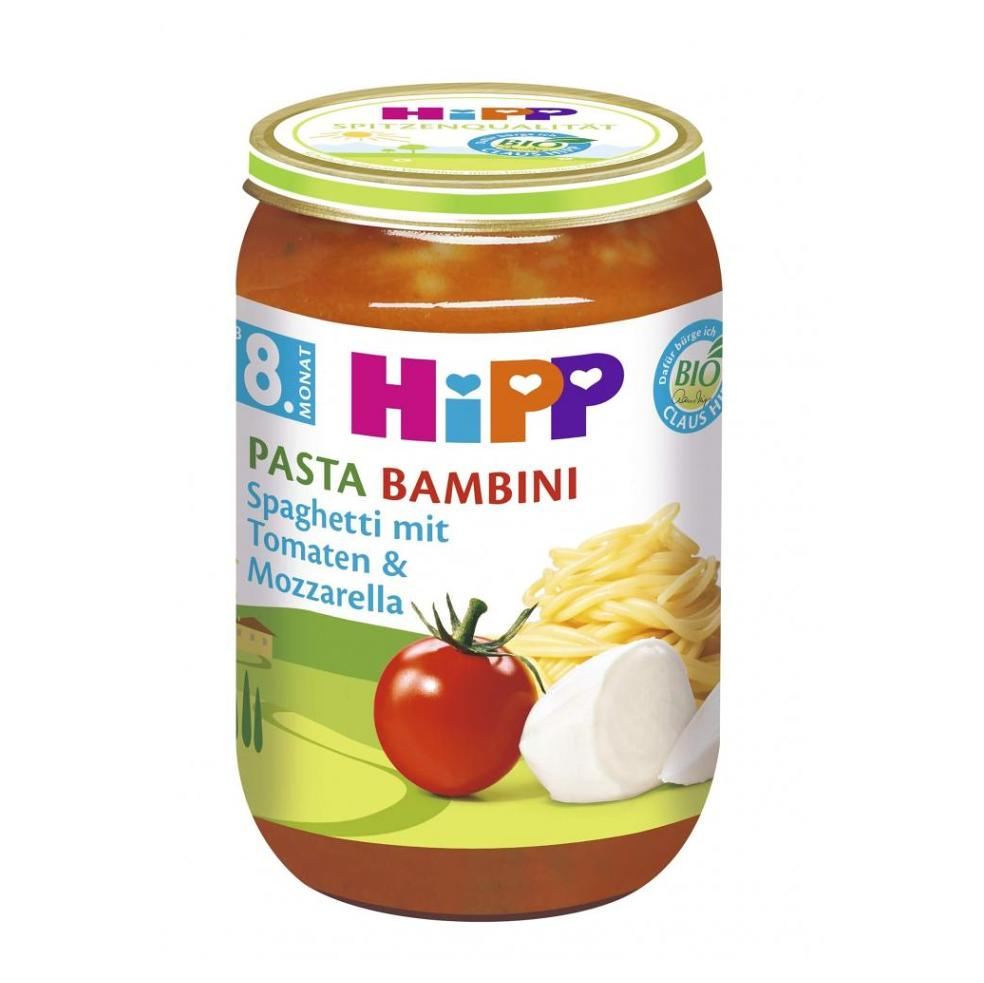 E-shop HiPP Pasta Bambini Rajčata se špagetami a mozzarellou 220 g