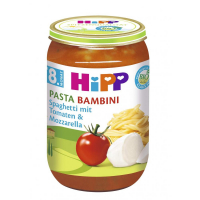 HiPP Pasta Bambini Rajčata se špagetami a mozzarellou 220 g