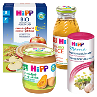 HIPP příkrmy, kaše, šťávy a čaje