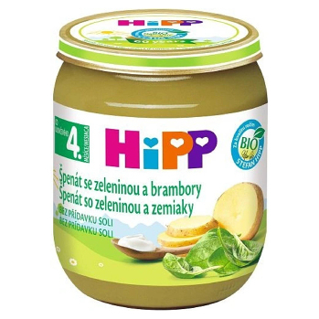 HIPP Špenát se zeleninou a brambory BIO 125 g (Zeleninové příkrmy) - BIO