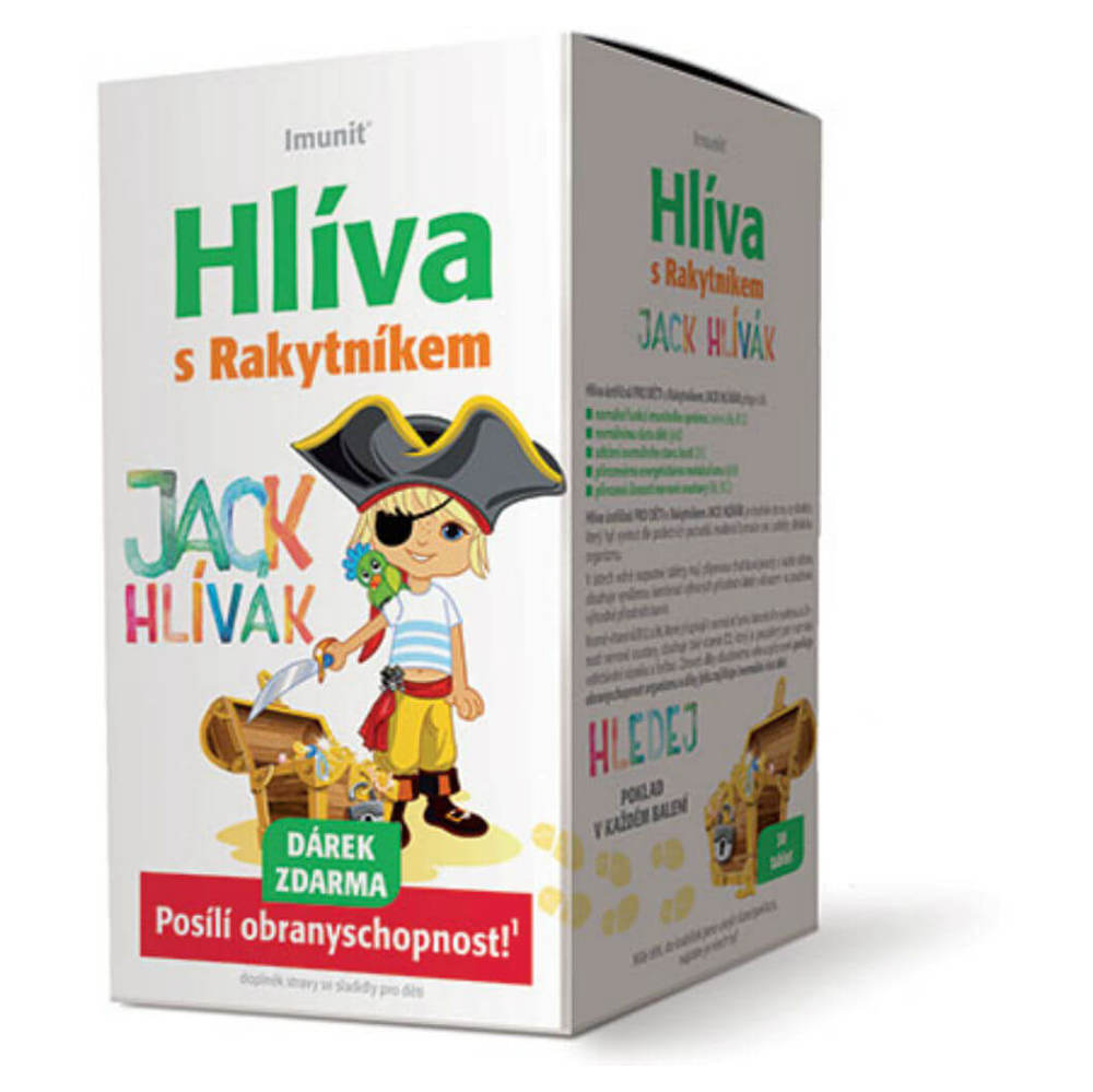E-shop IMUNIT Hlíva Jack Hlívák s rakytníkem pro děti 30 tablet