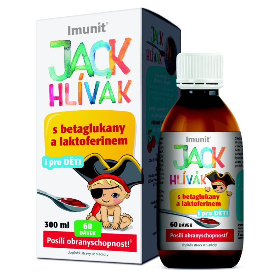 E-shop IMUNIT Jack Hlívák sirup glukany + laktoferin 300 ml