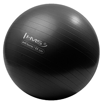 HMS YB02N gymnastický míč 65 cm černý (Gymnastické míče a overbally)
