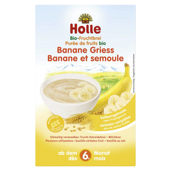 HOLLE Baby Bio krupicová kaše s banánem 250 g