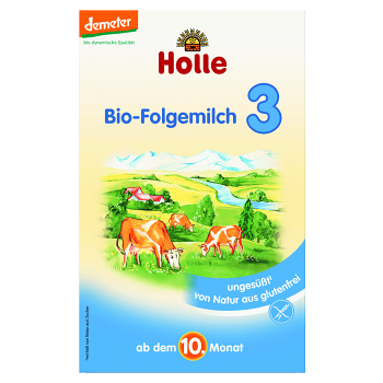HOLLE Bio Baby 3 Pokračovací mléčná výživa od 10.měsíce  600 g