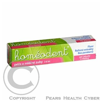 HOMEODENT komplexní péče jahoda + malina 50 ml () - Homeopatické