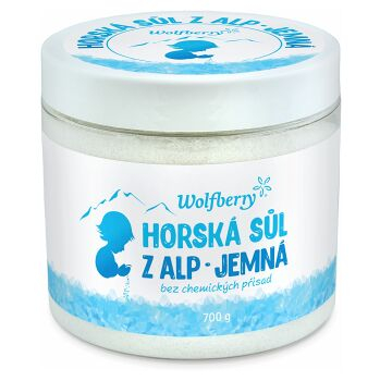 WOLFBERRY Horská sůl z Alp jemná 700 g