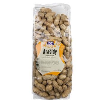 HOS Arašídy pražené neloupané 400 g, expirace (Arašídy) - Pražené