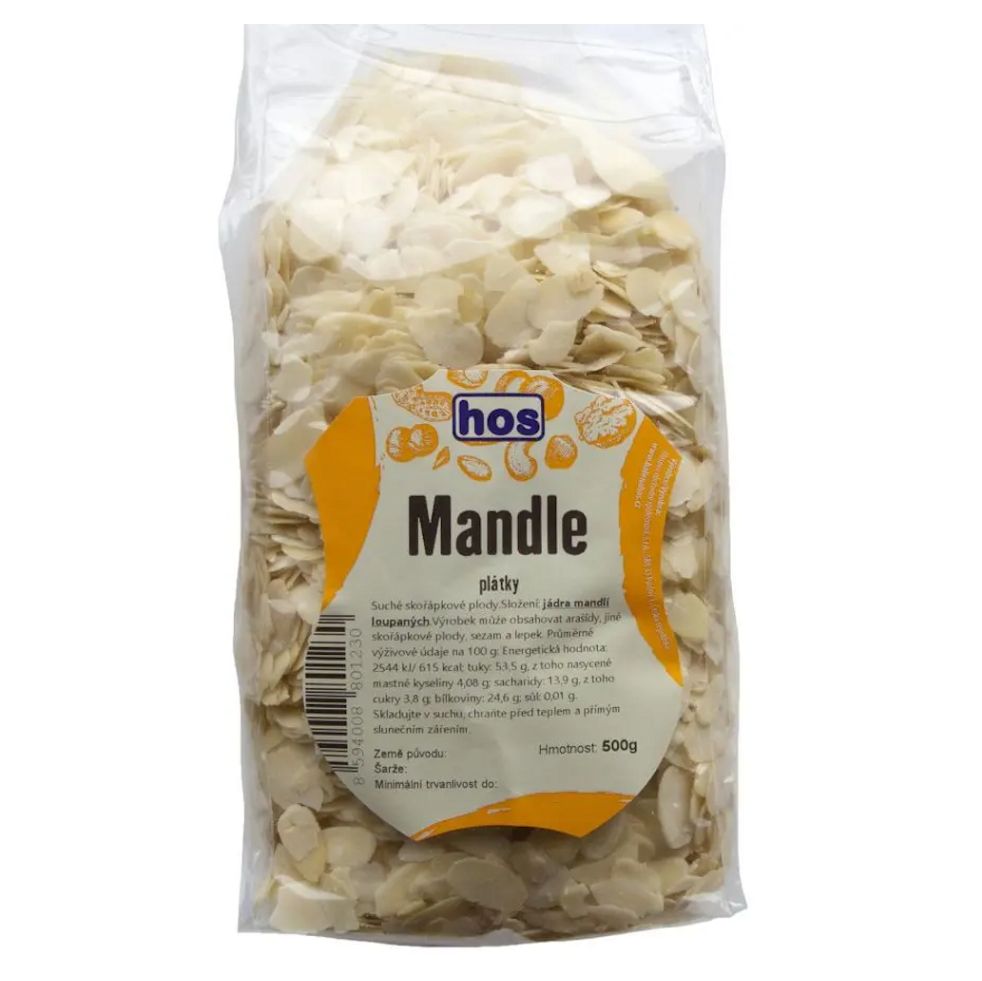 HOS Mandle plátky 500 g