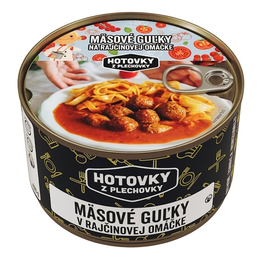 HOTOVKY Z PLECHOVKY Masové koule v rajské omáčce 3 porce