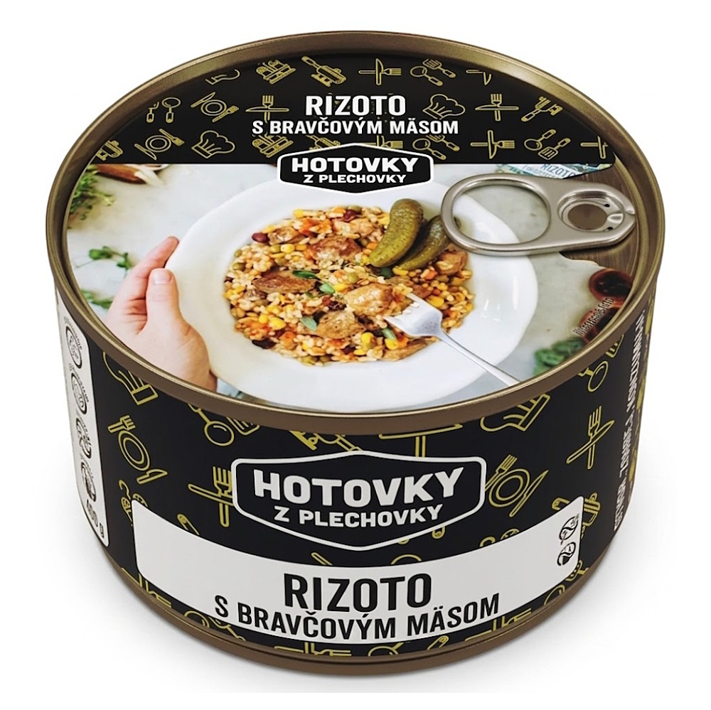 HOTOVKY Z PLECHOVKY Rizoto s vepřovým masem 3 porce