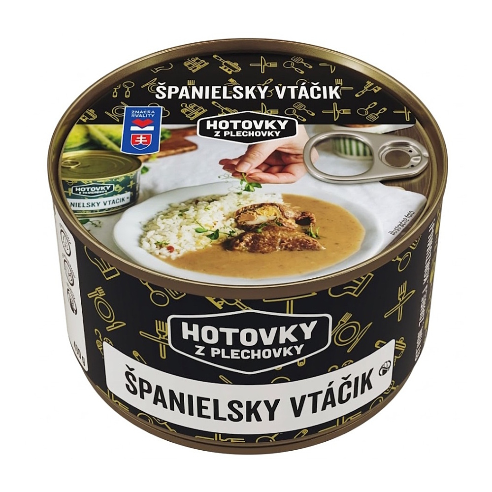 HOTOVKY Z PLECHOVKY Španělský ptáček 800 ml