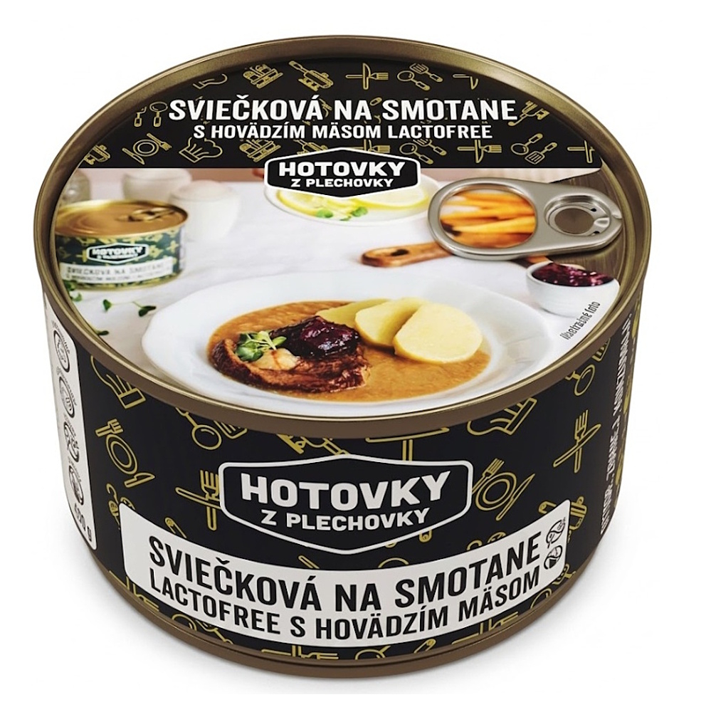 HOTOVKY Z PLECHOVKY Svíčková na smetaně bez laktózy 3 porce
