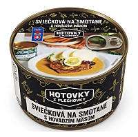HOTOVKY Z PLECHOVKY Svíčková na smetaně s hovězím masem 800 ml