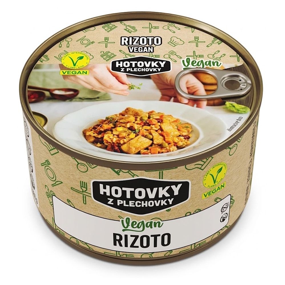 HOTOVKY Z PLECHOVKY Vegan rizoto 3 porce