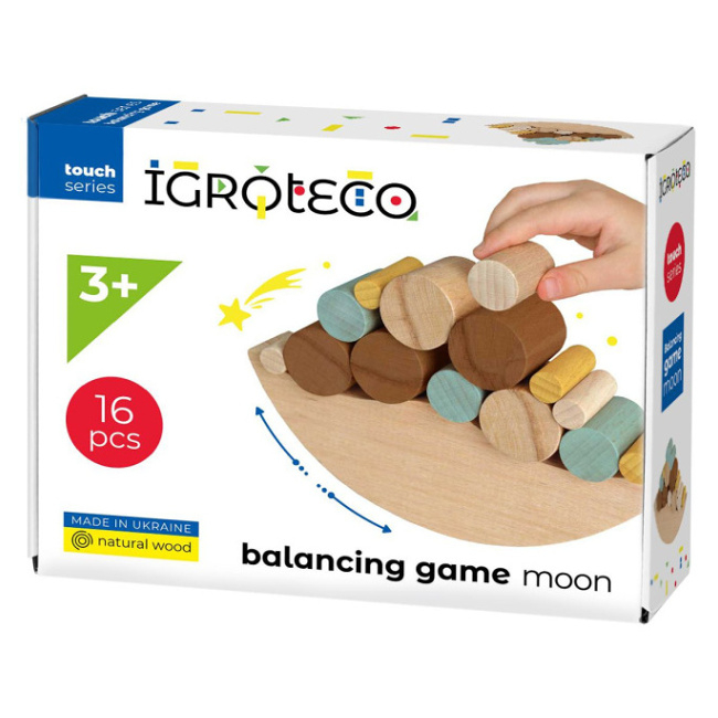 Levně TEDDIES Hra balanční dřevo v krabici 16 dílků
