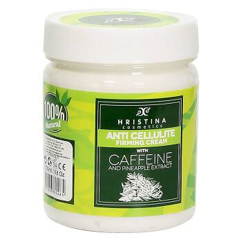 HRISTINA přírodní anticelulitidní zpevňující krém s kofeinem a výtažkem z ananasu 200 ml