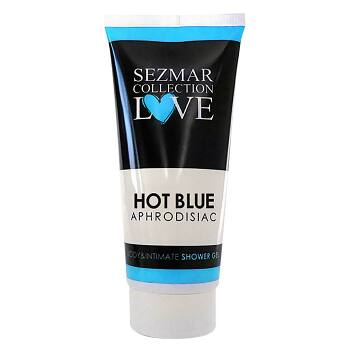 HRISTINA Přírodní intimní sprchový gel s afrodiziaky Hot Blue 200 ml