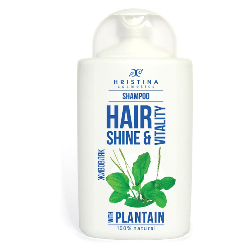Levně HRISTINA Přírodní šampon jitrocel pro zdravé a silné vlasy 200 ml
