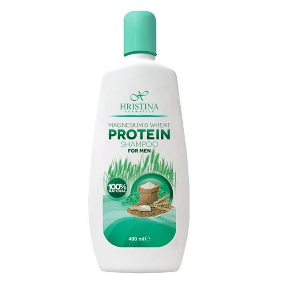 Levně HRISTINA Přírodní šampon s hořčíkem a proteinem pro muže 400 ml