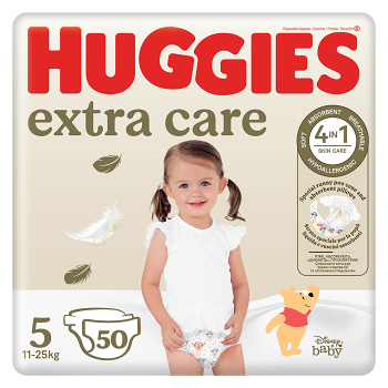 HUGGIES Dětské plenky Extra Care 5 velikost 11-25 kg 50 kusů (Plenky 5 (11 - 25 kg))