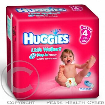 Huggies little walkers 4 (22) 7 15kg (Plenky 4 (7 - 18 kg))