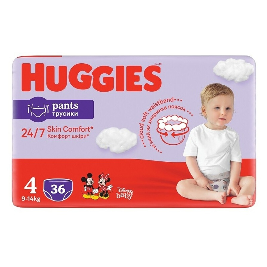 E-shop HUGGIES Pants Jumbo 4, 9–14 kg 36 ks