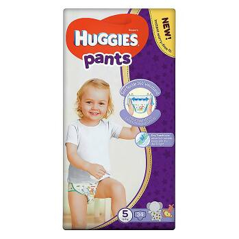 HUGGIES Pants Jumbo 5, 12 – 17 kg, 34 ks