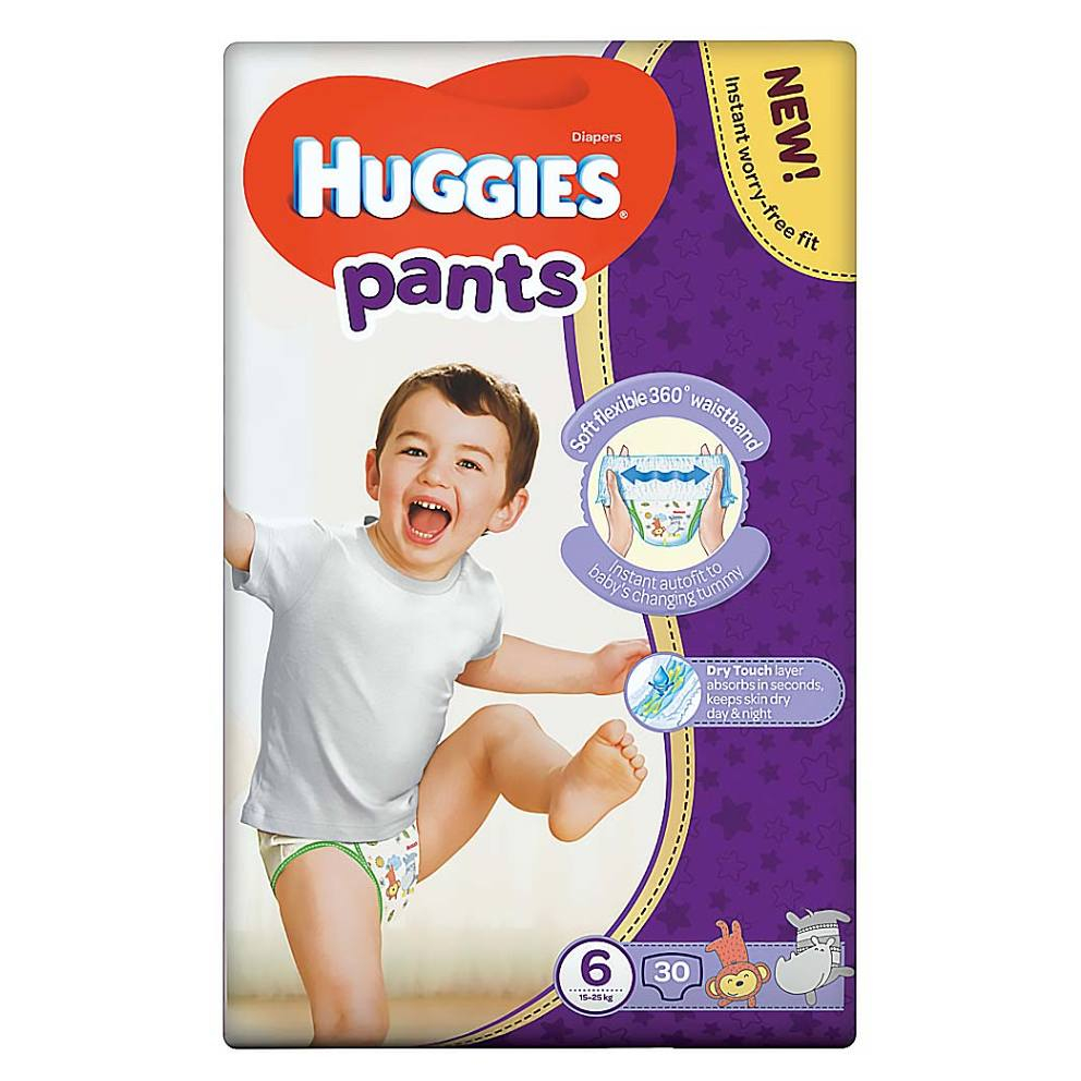 Fotografie HUGGIES Pants Jumbo 6, 15–25 kg, 30 ks Huggies
