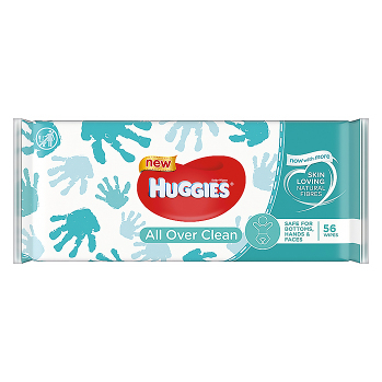HUGGIES Single All Over Clean 56 ks