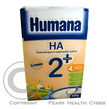 Humana 2 HA pokračovací výživa od dokonční 4. měsíce s prebiotiky 600 g